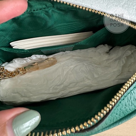 ❌SOLD❌ NEW Green Ophidia GG Supreme Raffia Shoulder Crossbody Bag - Picture 9 of 10